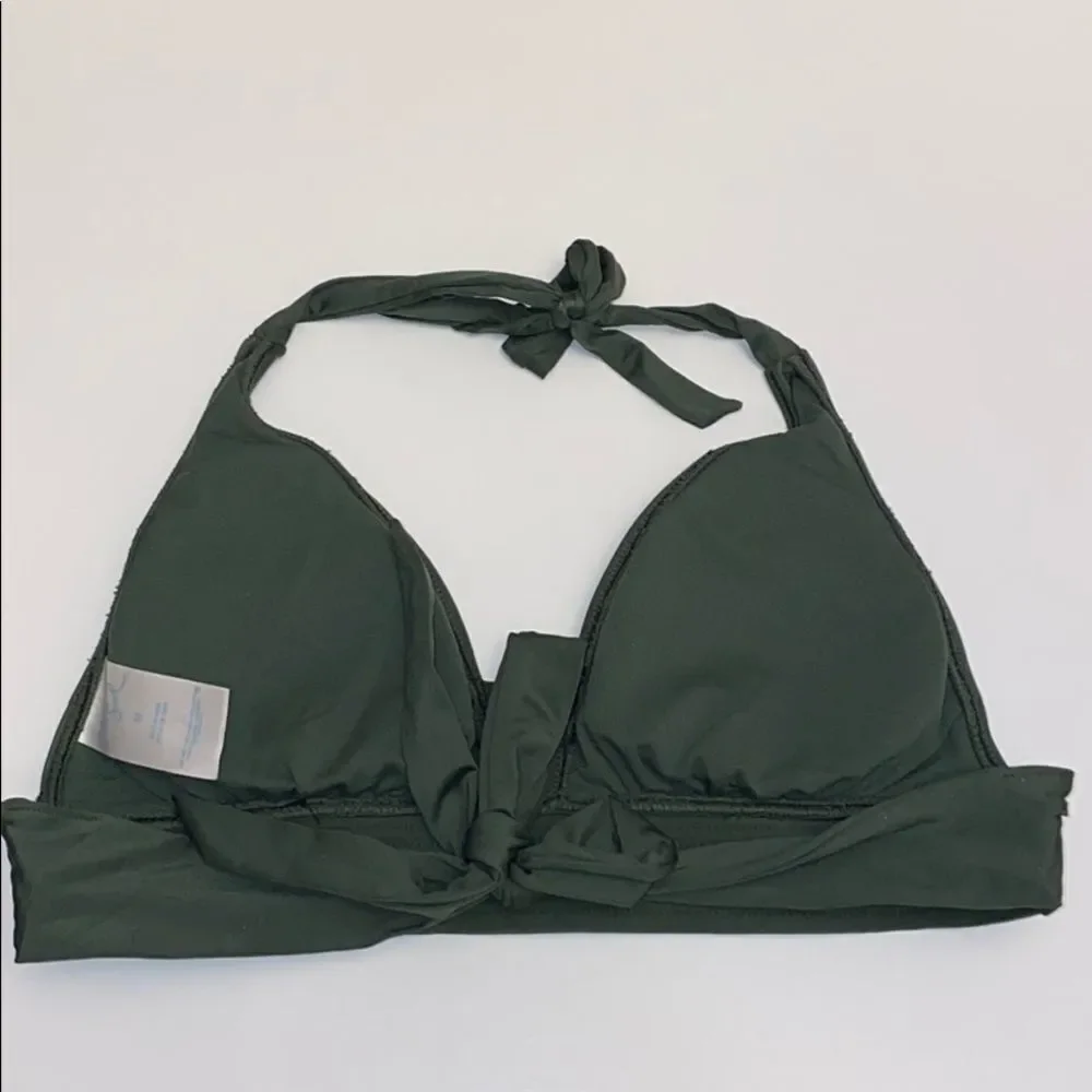 Kona Sol Swim Bikini Top Olive Green Medium